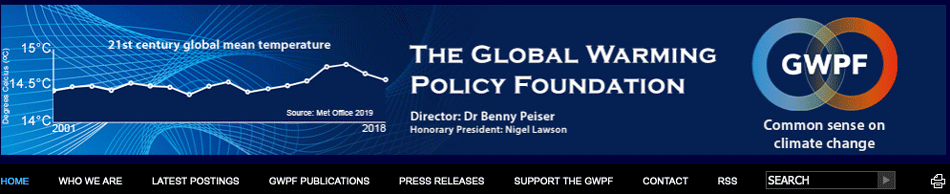 Global Warming Policy Foundation website