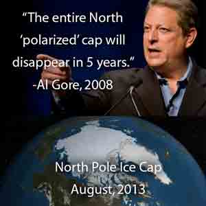 Al Gore's prophesy on the melting of the North Pole