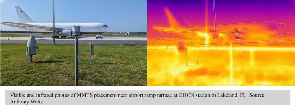 infrarode straling van een vliegtuig