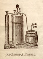 koolzuurapparaat van de firma Hoesbergen uit Haarlem, 1901