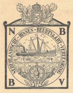 nederlandscheBinnen-Beurtvaartvereeniging, briefhood met logo uit 1925