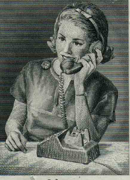 gravure op oude aandelen van de Wisconsin Telephone Co., 1984