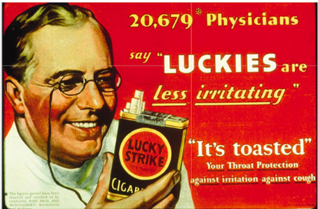Lucky Strike advertisement with doctor