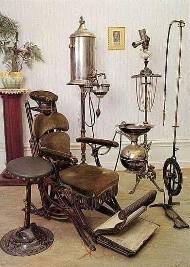 antieke tandartsstoel