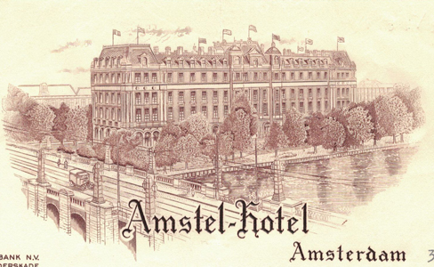 Amstel hotel rekening uit 1954