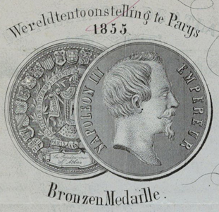 medaille exposition universelle, Paris 1855