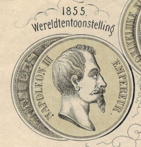 medaille wereldtentoonstelling Parijs 1855