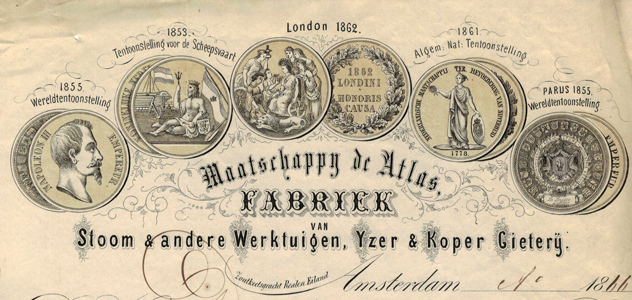 Maatschappij de Atlas, rekning uit 1866