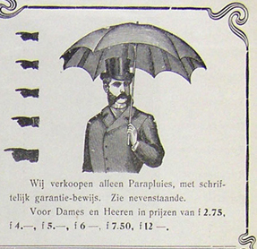 Paraplu van Perry & Co., 1909