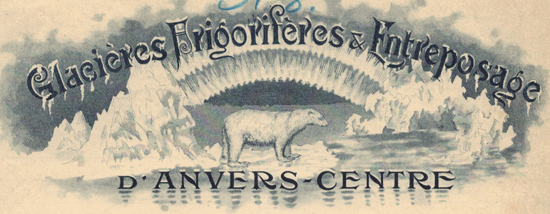Glacieres Frigiriferes et Entreposage, lettre de 1904