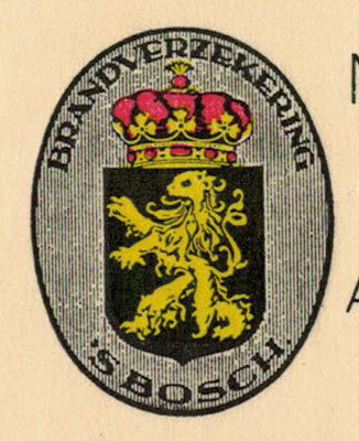 Maatschappij van Brandverzekering voor het Koninkrijk der Nederlanden, ontvangstbewijs uit 1938
