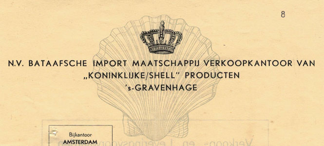 Bataafsche Import Maatschappij, Den Haag, 1935, factuur