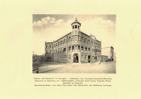Gebroeders Catz, gebouw aan de Eendrachtskade, 1903