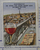 sluitzegel van Hooghoudt met afbeelding van de stad Oporto