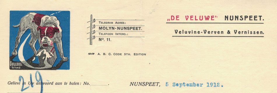 De Veluwe, Nunspeet, nota uit 1912