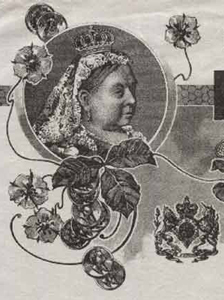 gravure van Koningin Victoria