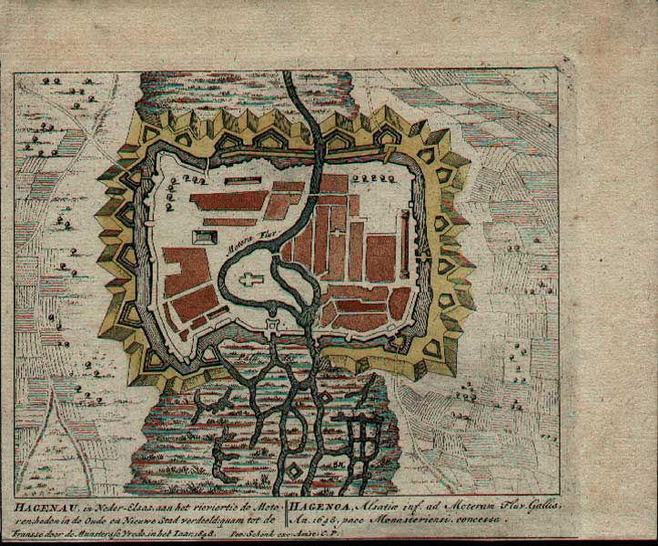 Hagenau-militaire kaart