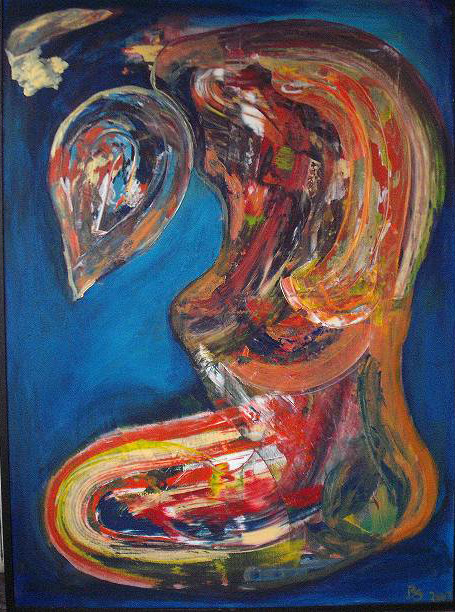 Botty Sanches: abstract schilderij