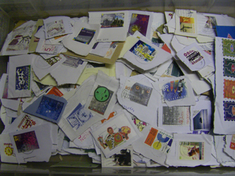100 verschullende postzegels NL-kantoorpost