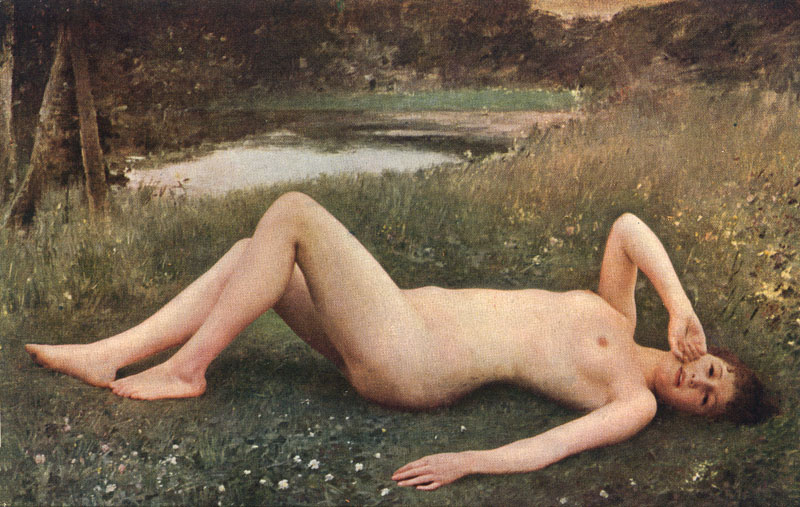 Collin: nude in the grass