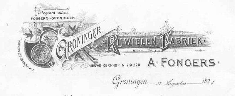 Fongers briefhoofd 1896