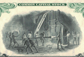 united States Steel Corp. engraving on the shares