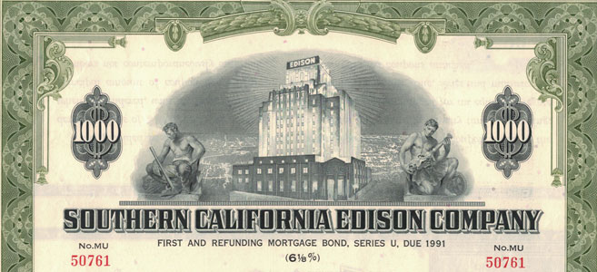 Southern California Edison Co. debenditure